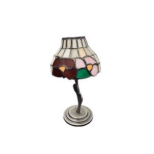 Weston Gallery Stained Glass Pewter Tealight Candle Holder Red Poppy-Read